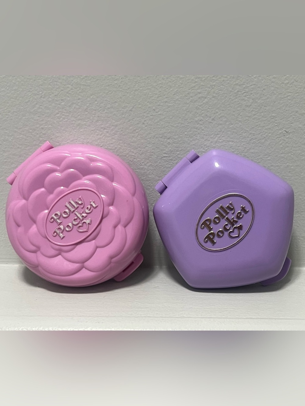 Polly pocket ballerina compact and fast food restaurant lot no dolls